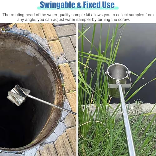 Perche de prélèvement d'eau extensible de 5m avec flacon B-1000ml - 7