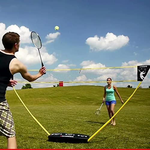 Hammer 3 in 1 Netze-Set - Mobiles Volleyball-, Badminton- und Tennisnetz