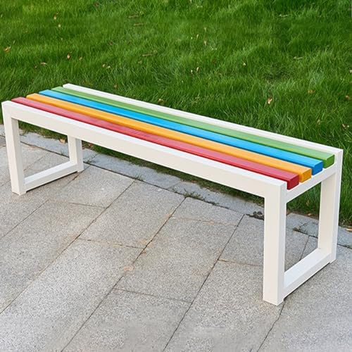 Outdoor Garden Bench, Garden Bench, Garden Bench, Outdoor Bench, Outdoor Furniture, Benches for Outdoors, Without Backrest, for Garden, Terrace, Outdoor, Load 240 kg, 120 x 40 x 45 cm, White (Co Outdoor Garden Bench, Garden Bench, Garden Bench, Outdoor Bench, Outdoor Furniture, Benches for Outdoors, Without Backrest, for Garden, Terrace, Outdoor, Load 240 kg, 120 x 40 x 45 cm, White (Co