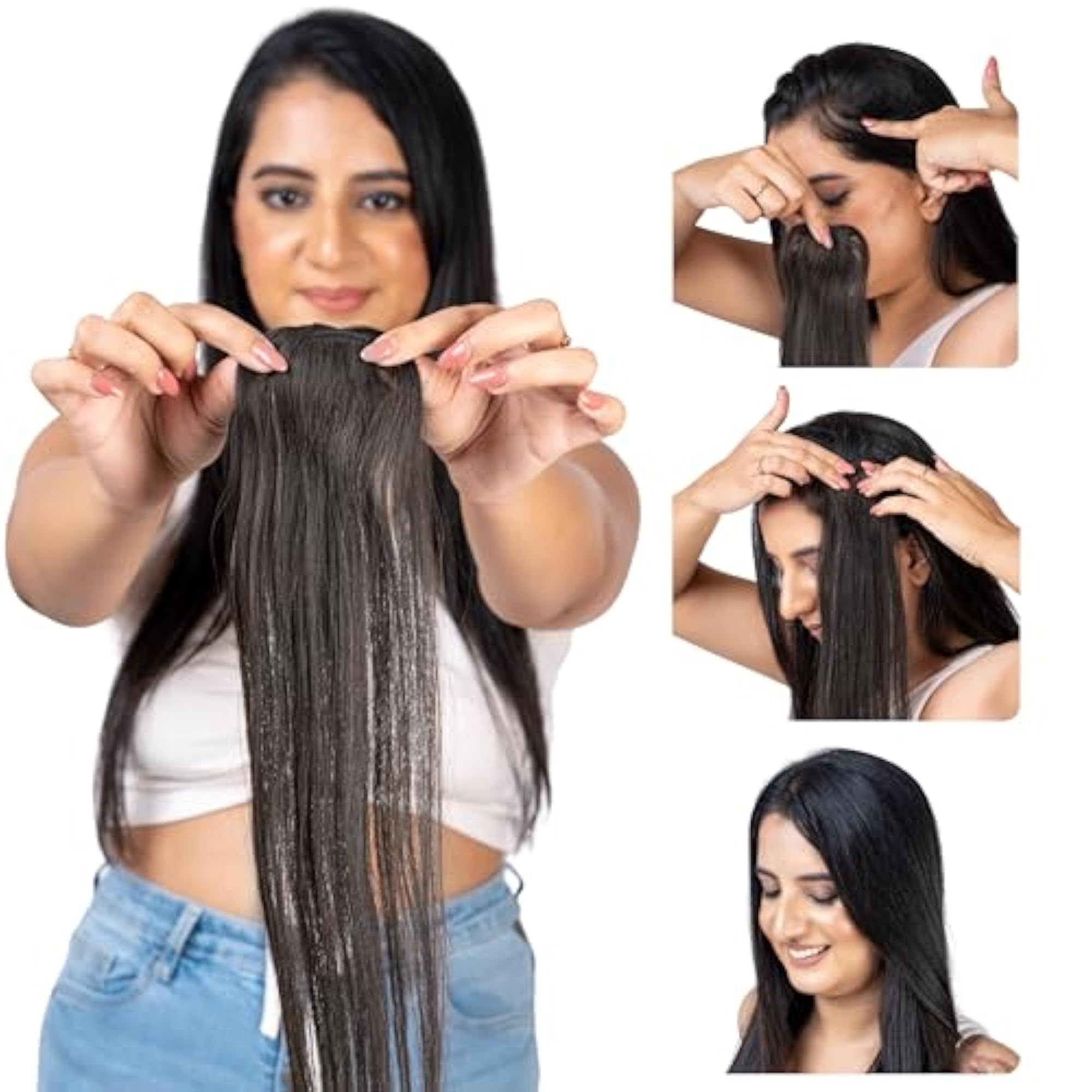 Invisible Hair Patch 100% Indian Human Hair Extensions