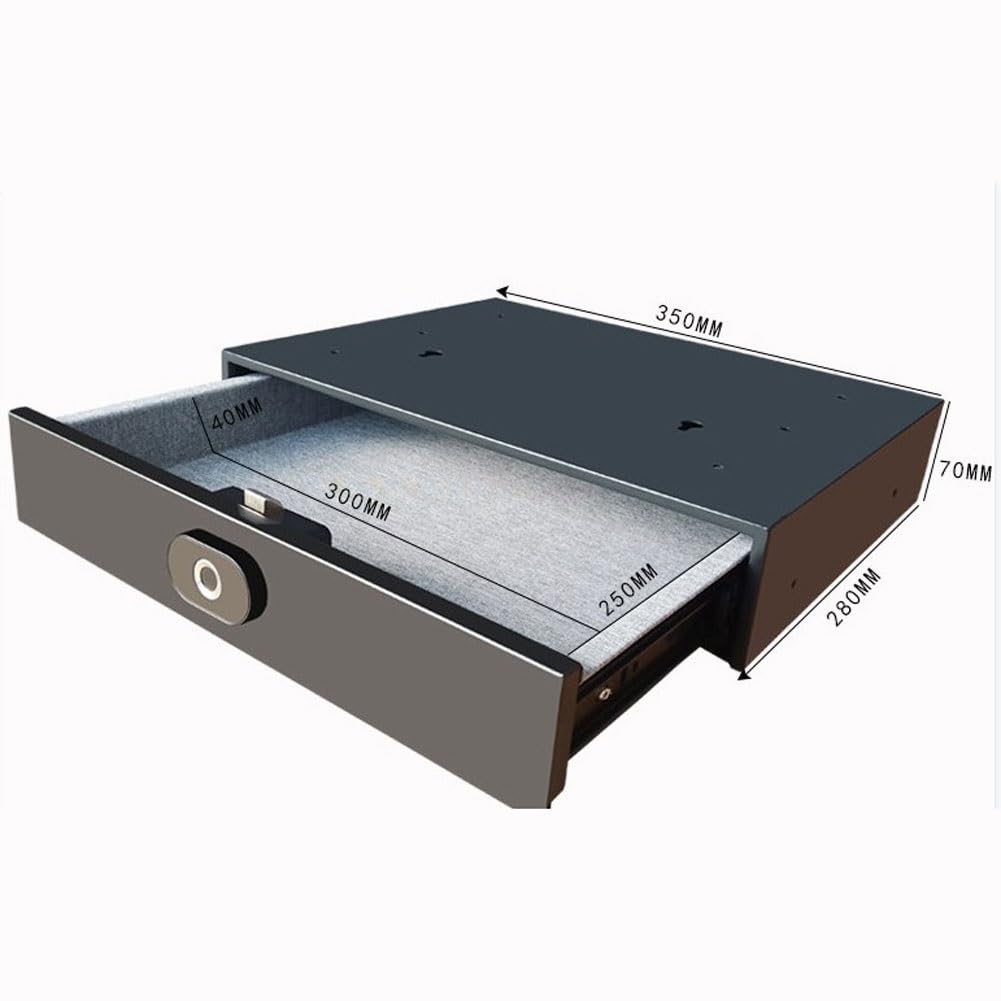 Cassaforte di sicurezza con password di impronte digitali Mini scatola di immagazzinaggio per casa ufficio cassaforte nascosta in armadio soffitto cassetto Smart Touch cassaforte per hotel