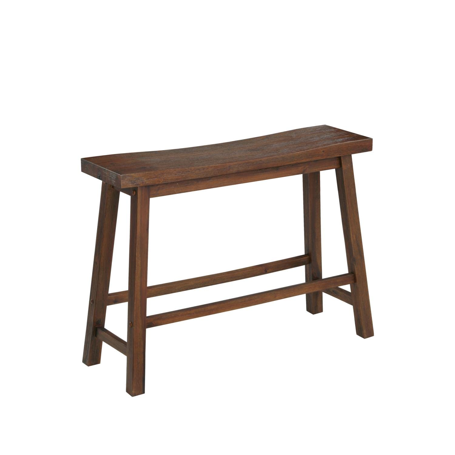Boraam Sonoma Bench, 9"D x 33"W x 24"H, Chestnut