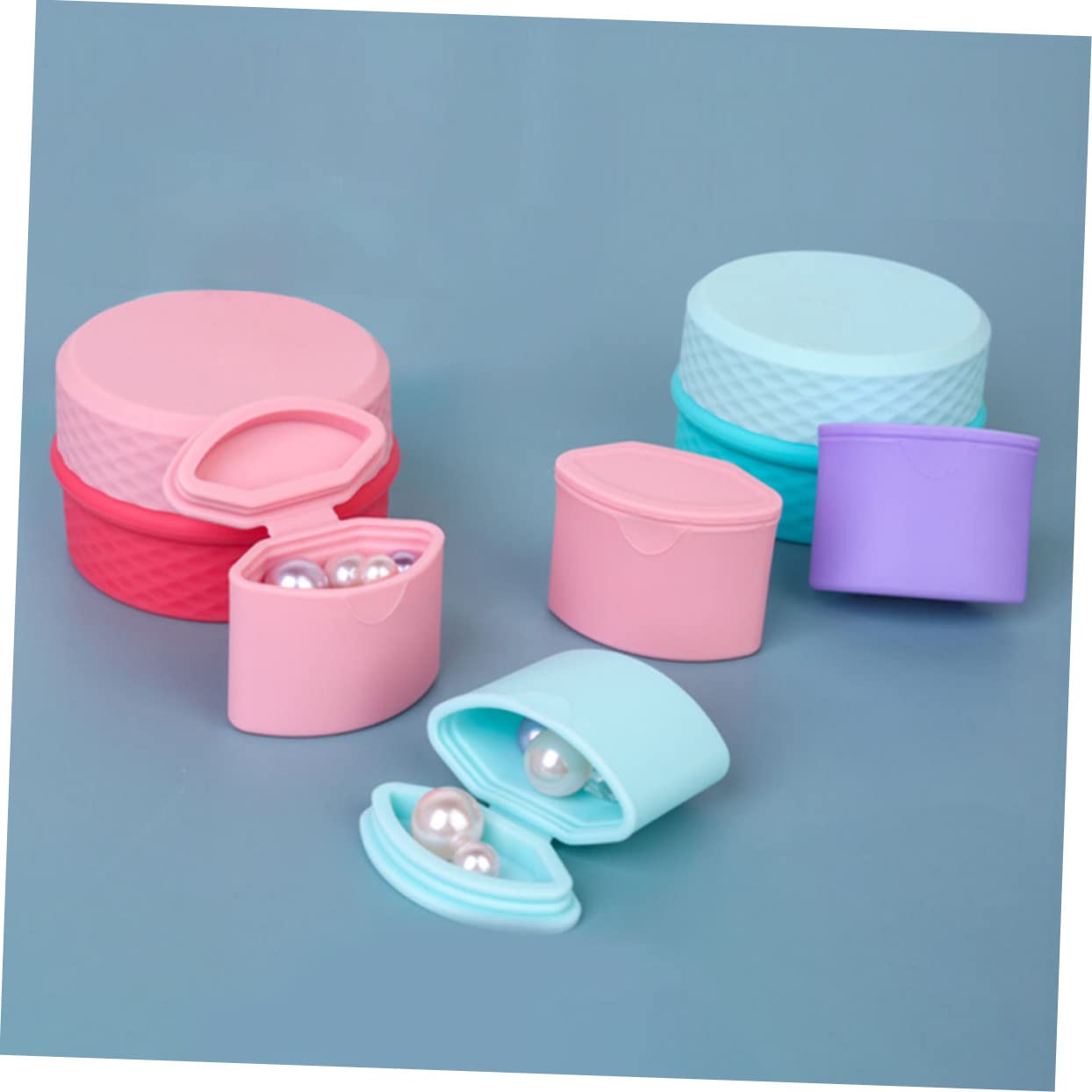 MAGICLULU 4 Set Di Contenitori Per Cosmetici Da Viaggio Flaconi in Silicone Per Articoli Da Toeletta Barattoli Da Viaggio Riutilizzabili Per Creme