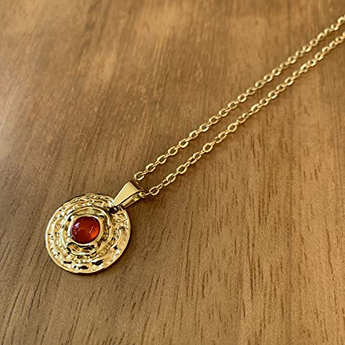 Collar de Acero Inoxidable con Piedras Naturales Semipreciosas