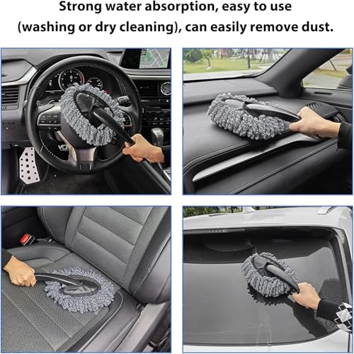 Image of 8 PCS Car Combo Kit | Car Accessories 2026 | 120W Portable Mini Vacuum Cleaner with Microfiber Car Duster, Detailing Brush, Glass Anti Fog Spray, Drying Cloth | Car Cleaning Kit for Interior, Exterior