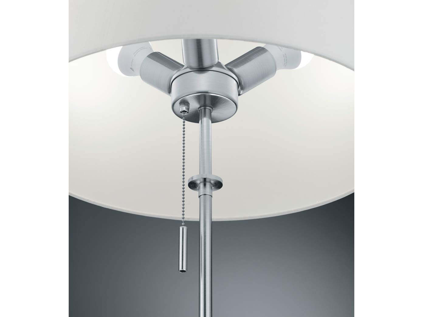 meineWunschleuchte Wand-Lampe Silber mit Schalter & Schwenkarm, Höhe 32cm