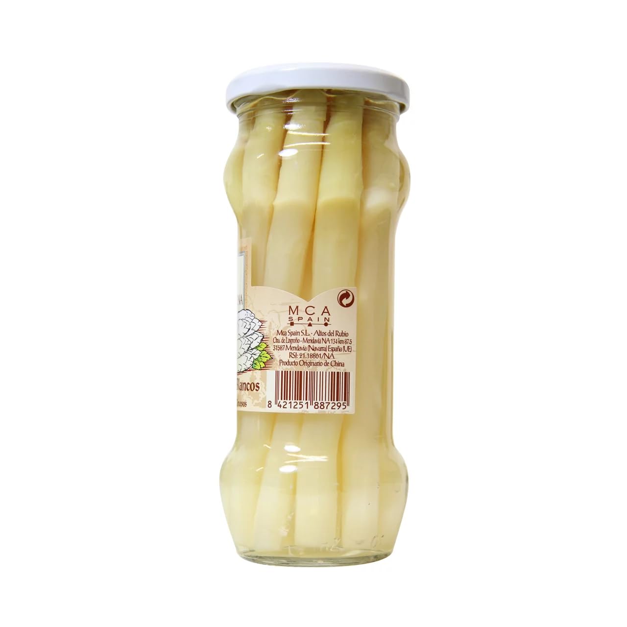 ALTA COCINA Weiße Spargel 9/12 Stück Glas 220 g. 3er Pack