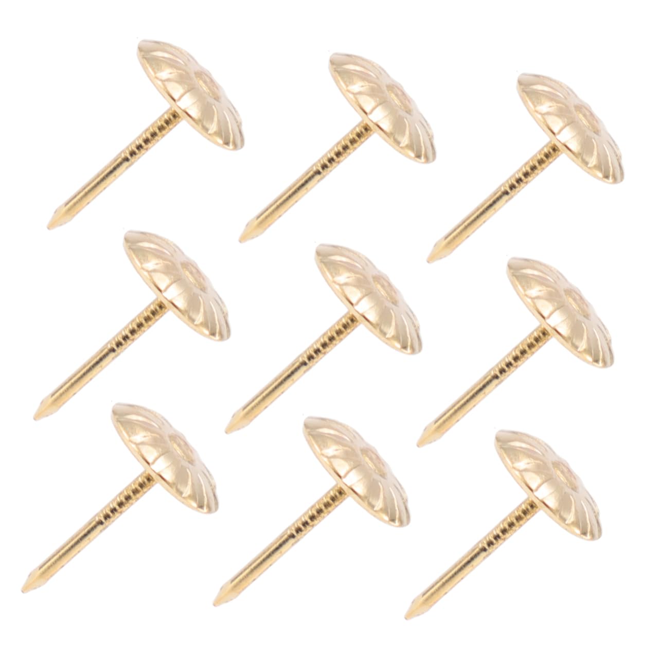 OSALADI 500pcs Iron Sofa Nails Decorative Tacks for Sofa Chair Bed Door DIY Projects Furniture Accessories Round Shape Longevity Vintage Style