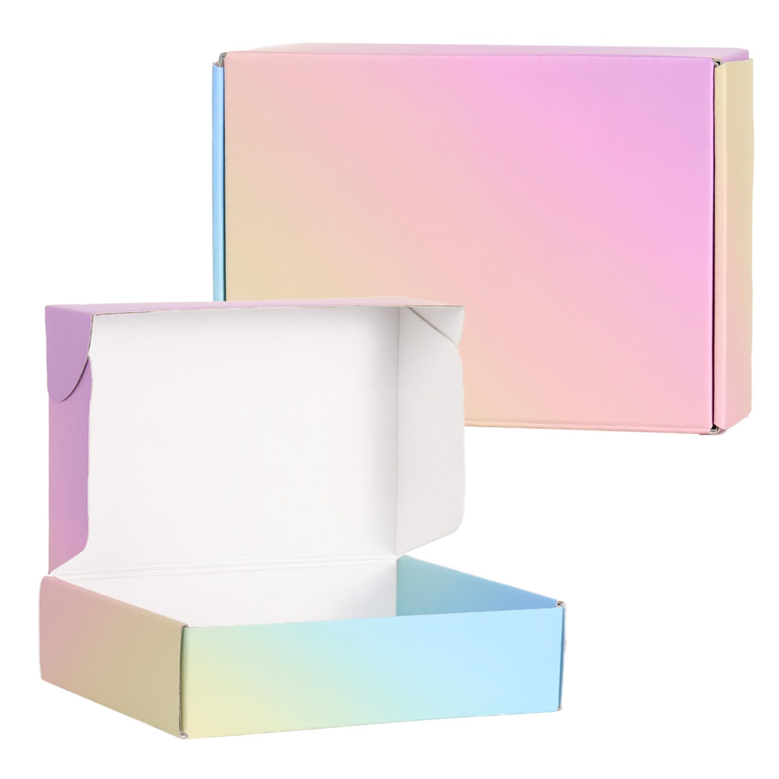 Shipping Boxes Small 7x5x2", Colorful Corrugated Cardboard Boxes 15 Pack, Mailer Boxes for Small Business Mailing Packaging