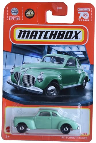 Matchbox 1941 Plymouth Coupe verde 8/100 miniatura 1