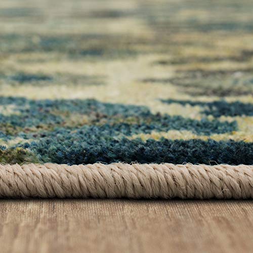 Mohawk Home Pawel Navy (2' X 8') Ornamental Runner Rug #TOP5