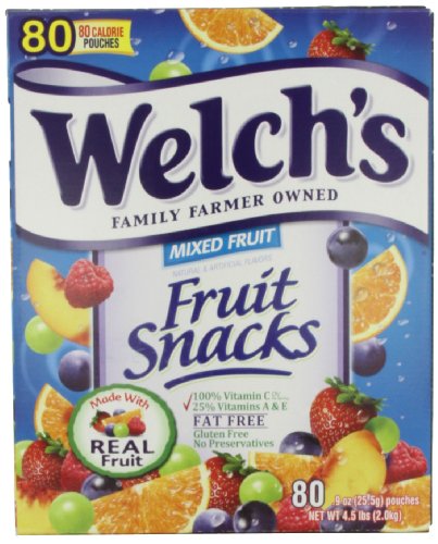 Welchs Mixed Fruit Snacks 0.9 Unzen 80-Count