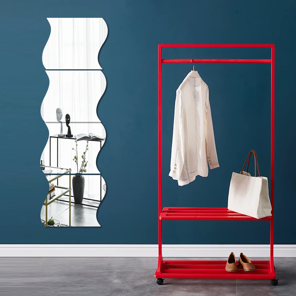 Buy 4pcs Full Body Wall Mirrors for Walls, 12"x12" Acrylic Plexiglass