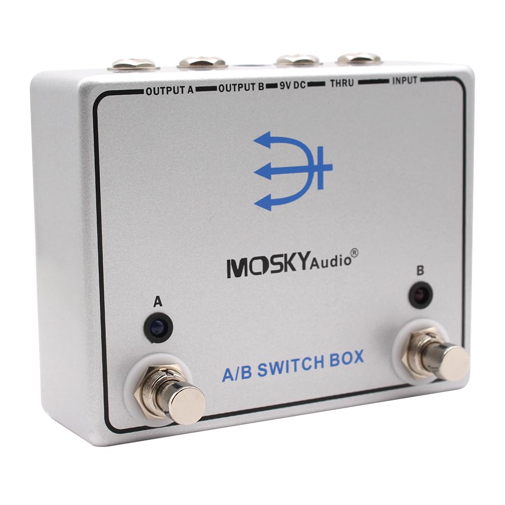 A/B SWITCH BOX Guitar Effect Pedal Routes Instrument Signal to Two Separate Output Paths : Musical Instruments