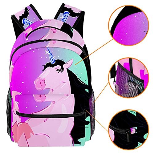 Sac à dos décontracté licorne pour accompagner les sorties scolaires - 3