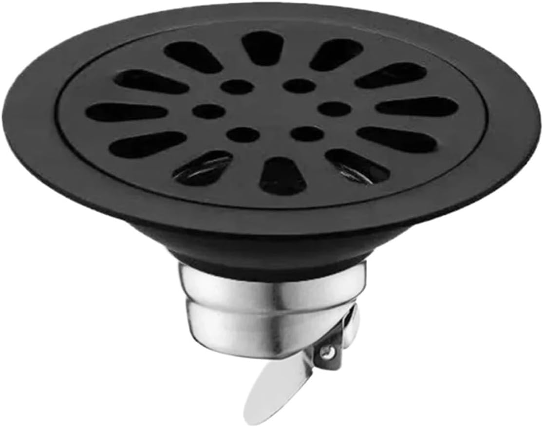 1pc Shower Floor Drain Backflow Preventer Stainless Steel Floor Drain Bathroom Insect Proof Anti-Odor Sewer Drainage Cover(Square)