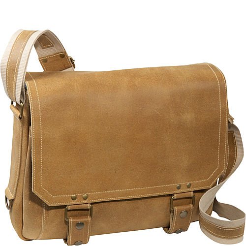 David King & CoEast West Messenger Distressed, Tan, One Size