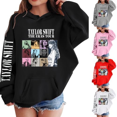 JUMESGU Hoodies for Boys Girls Casual Long Sleeve Loose Pullover Sweatshirt with Pockets Hoodies for Teens Graphic Top