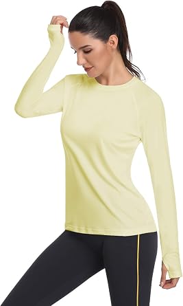 HISKYWIN Womens UPF 50+ Sun Protection Long Sleeve Shirts Outdoor Hiking Fishing Tops