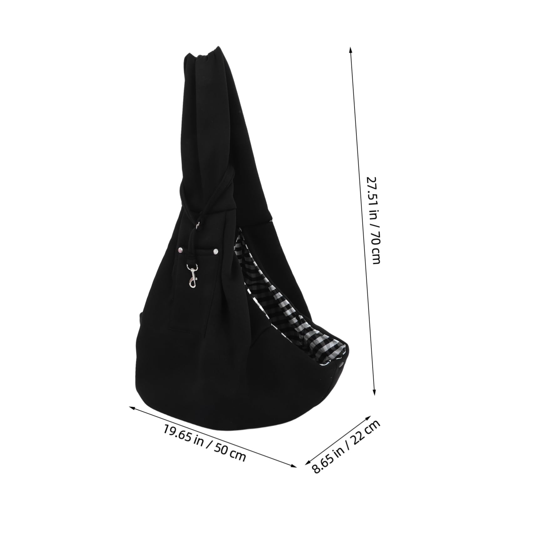 Toyvian Dog Sling Carrier Breathable Pet Backpack for Small Animals for Outdoor Travel with Guinea Pigs Hedgehogs and Other Pets Lightweight and Comfortable Design Black