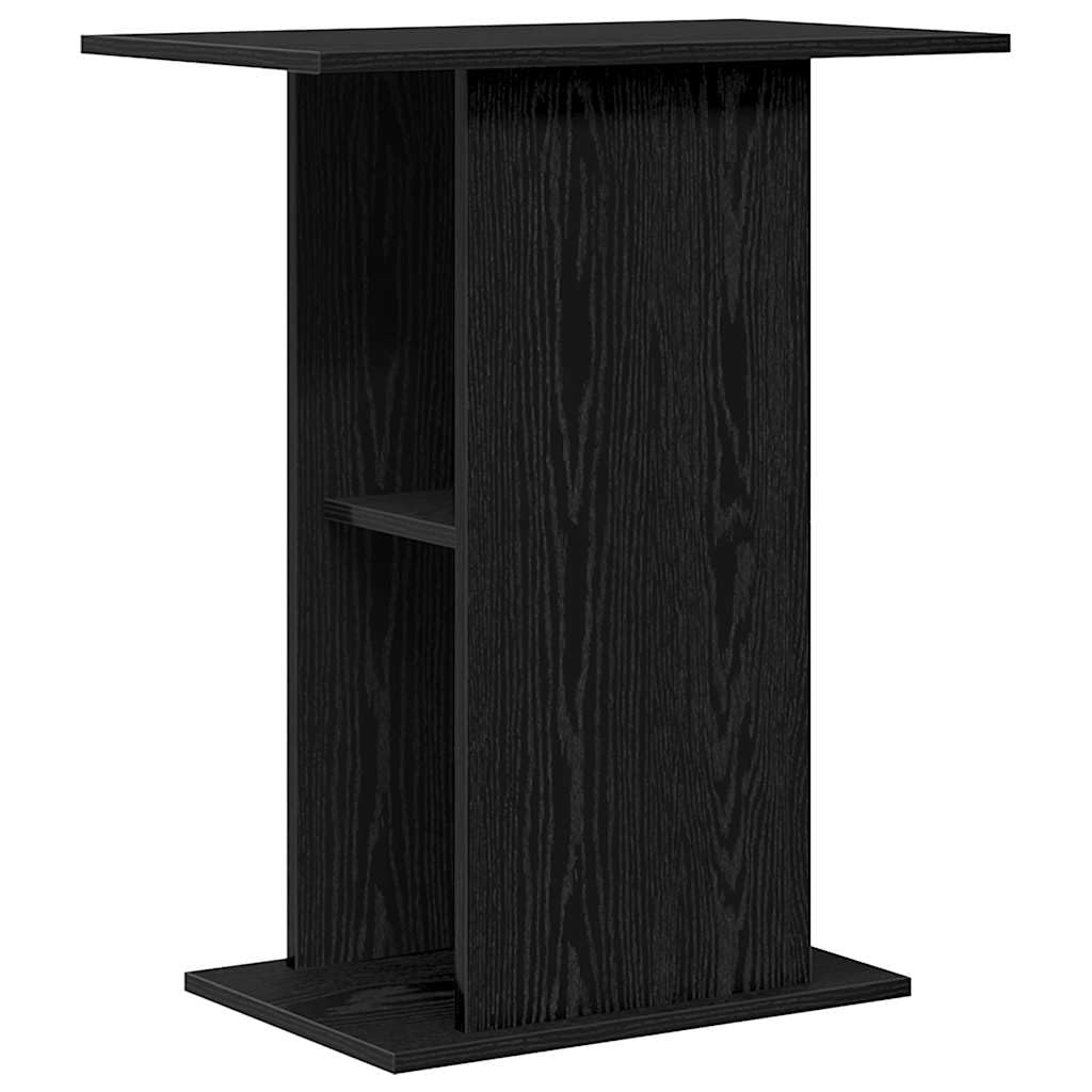 INLIFE Aquariumständer Schwarz Eichen-Optik 60,5x36x72,5 cm,Tier- & Haustierbedarf,Haustierbedarf,Aquaristik,Aquariumständer,Schwarz,11.05 KG,862157