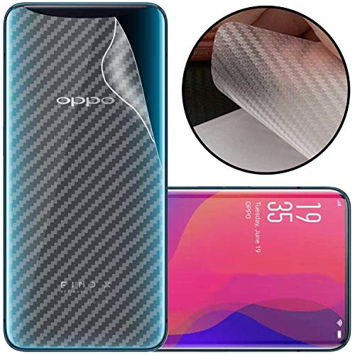 Image of Compatible with Oppo Find X Back Screen Protective Film Carbon Fiber Skin Transparent Screen Guard Sticker