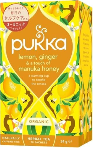 Pukka Herbs Lemon Ginger & Manuka Honey Tea Bags 20 pack