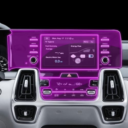 Protecteur d'écran de navigation de voiture TPU Kia Sorento 21-23