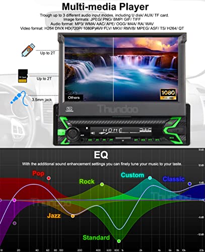 Autoradio 1 Din Stereo Auto Bluetooth CarPlay