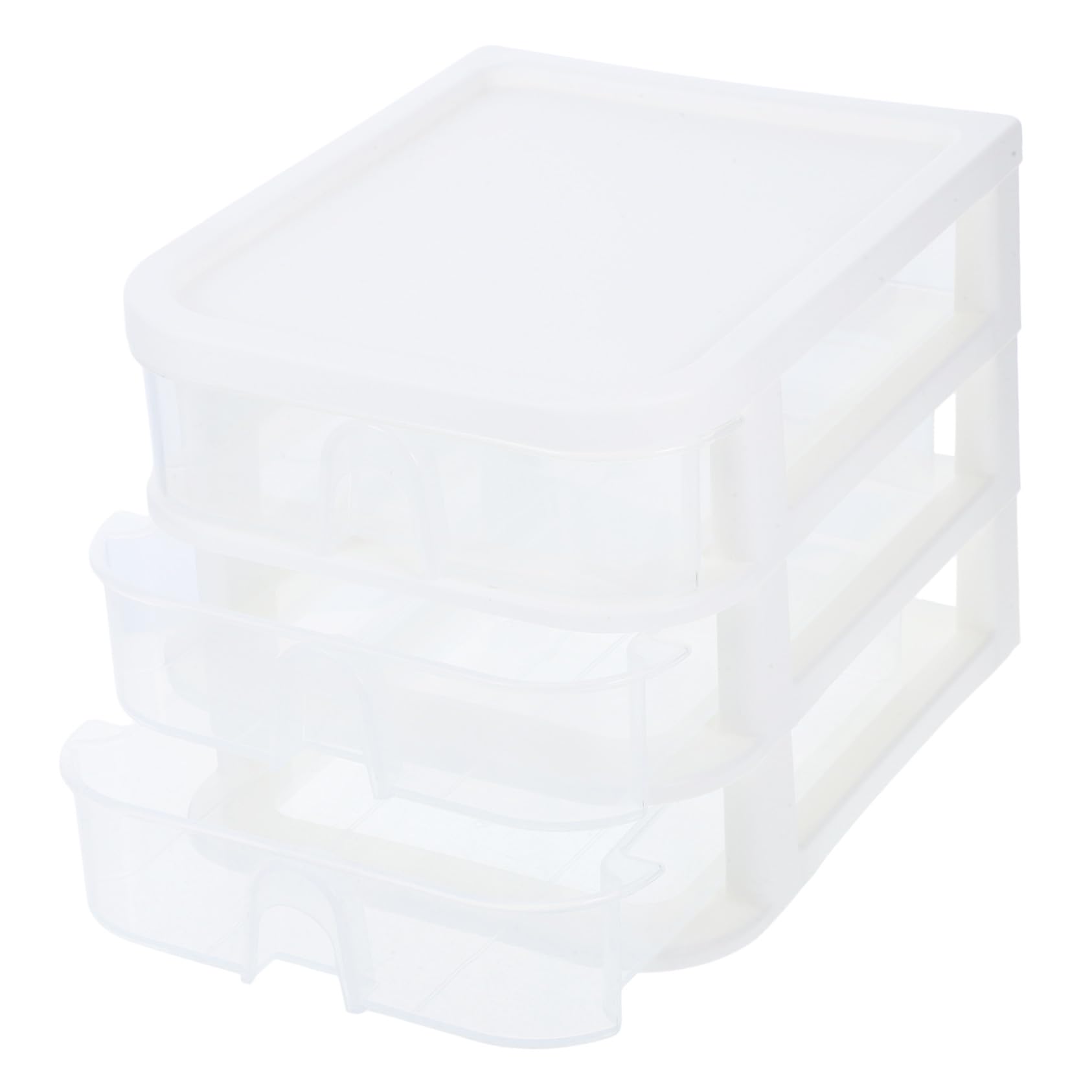 Organizador Escritorio Transparente con Cajones Deslizantes Caja Almacenamiento Plástico para Oficina Organizador Compacto para Objetos Almacenamiento Ordenado Fácil