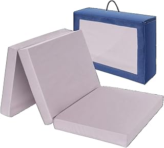 Alvi Reisebettmatratze Mond & Sterne - Grau 60x120