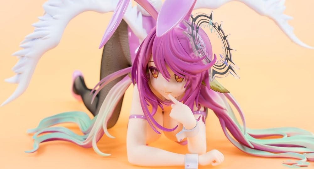 Sin juego, sin vida, Jibril Bunny Ver. Figura de acción 1/4/figura anime/modello di personaje pintado/modello di juguete/PVC/artículo de colección de anime 16,5 cm/6,5 pulgadas