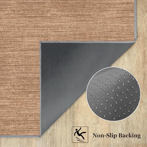 Tapis de sol pour cuisine devant evier tapis passage marron