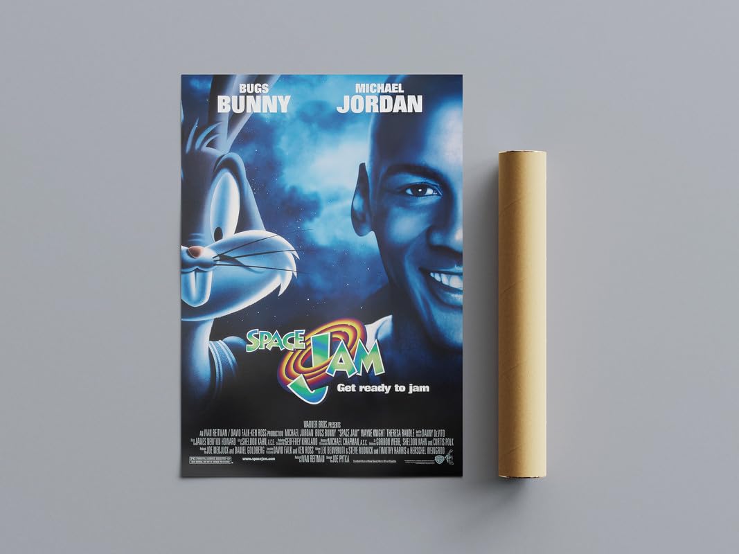 Pixie Posters Multi Colour Classic Nostalgic Movie Posters Space Jam Wall Art (A3 Size 29.7Cmx42cm)
