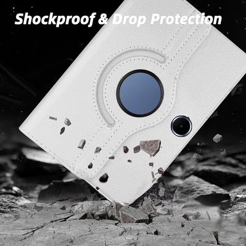 Image of TGK 360 Rotatable Smart Flip Cover for OnePlus Pad Lite 11 inch Tablet Case, Oppo Pad SE 11 inch (White)