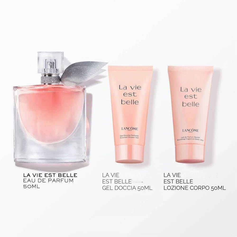 Lancome La Vie Est Belle Confezione Regalo Donna Profumo Edp 50ml Latte Corpo 50ml e Gel Doccia 50ml