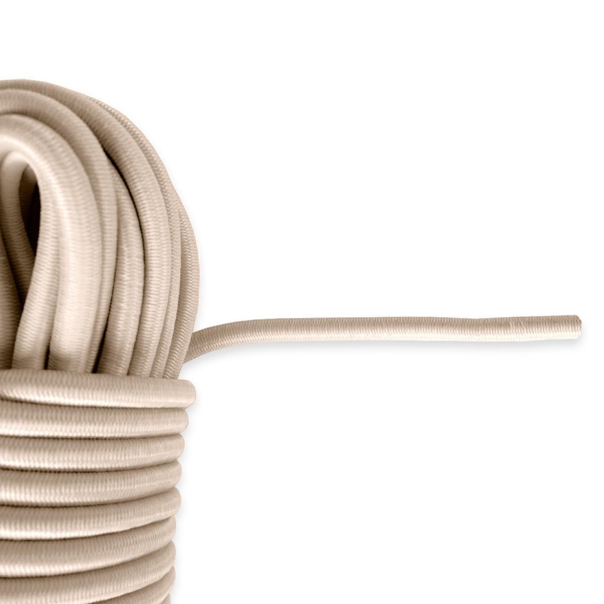 Corda elastica Avorio 20 m - Qualità PRO TECPLAST 9SW - Cavo per teloni con diametro 9 mm