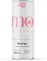 Energético Funcional Revoada MO Molhada 355ml Sabor Guaraná, Maca Peruana e Vitaminas Pepper Blend