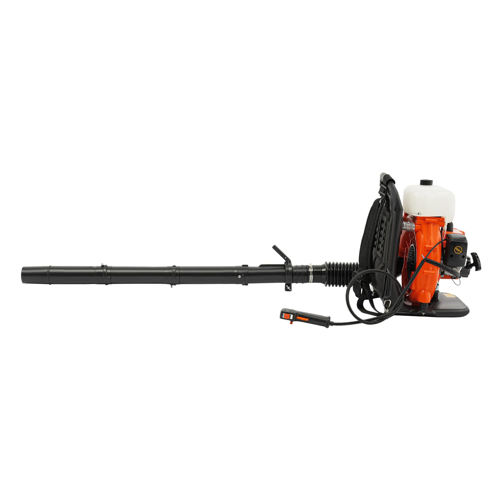Soffiatore a zaino da 41,5 cc, a 2 tempi, a benzina, con serbatoio del carburante da 2,3 l, 7500 giri/min, ideale per foglie, sabbia, ghiaia e neve