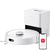 roborock Q7 L5+ Robot Aspirapolvere con Stazione Svuotamento Automatico, 8.000 Pa, Quantità d’acqua Regolabile per il Lavaggio, Doppio Anti-groviglio, Auto Boost sui Tappeti, Bianco