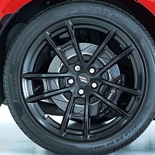 Image of IPG Compatible for Dodge Charger Challenger Durango Wheel Center Cap Decal Sticker Wrap Kit Personalize Your Vehicle (Inner Logo, Brushed Aluminum)