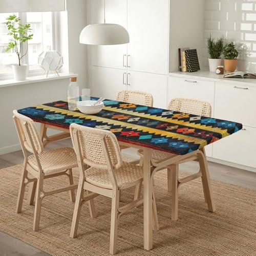 Nappe tricotée imperméable et extensible pour table de 1,5 m - 8