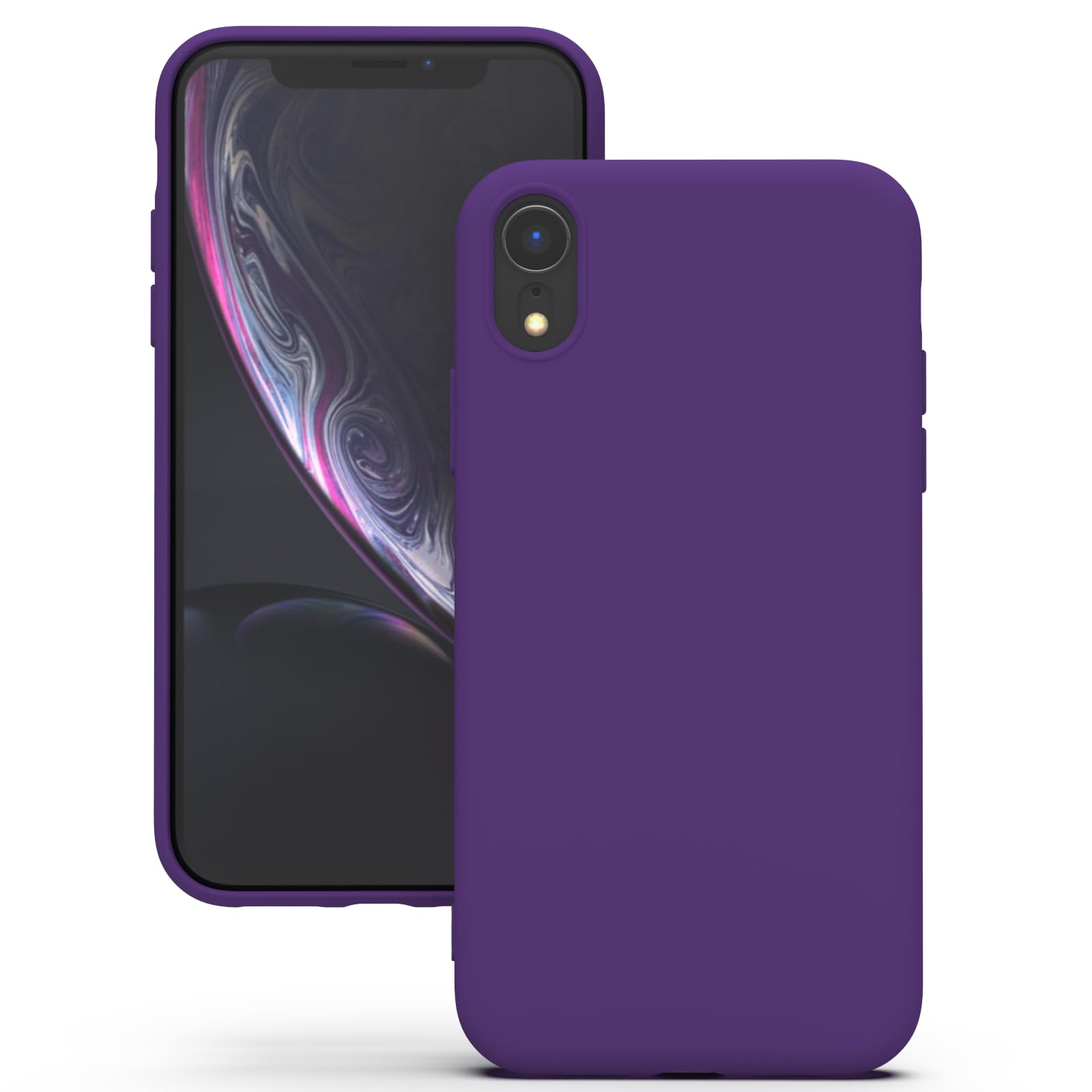 YATWIN Silicone Case for iPhone XR, Soft-Touch, Shockproof, DustProof, Antiskid Full Body Armour Phone Cover for Apple iPhone XR - Dark Green — view 194