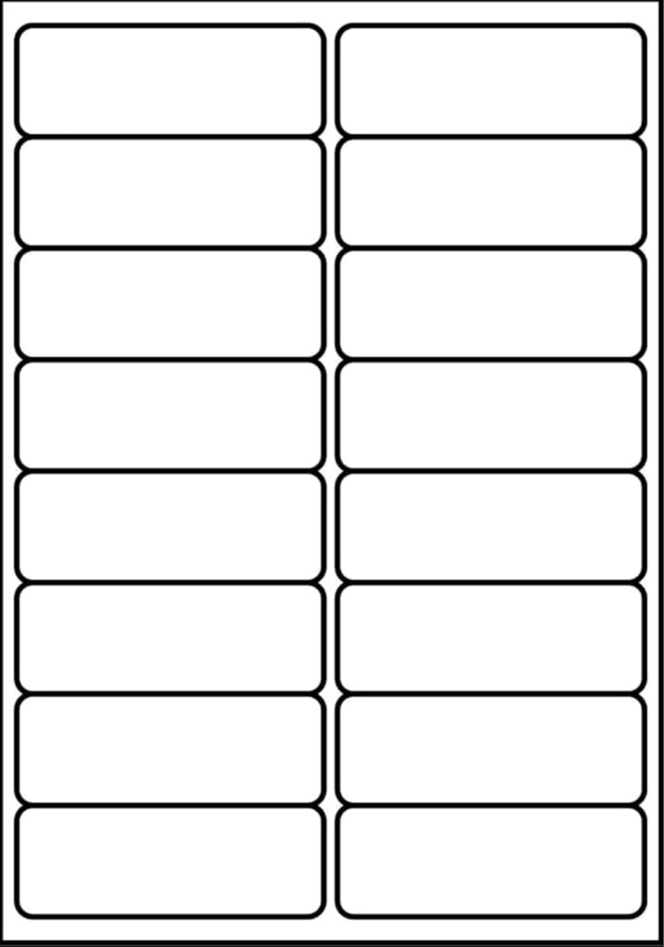 SmithPackaging A4 Self Adhesive Address Labels, 16 Labels Per Sheet, 20 Sheets, 99.1 x 34mm, 320 Labels