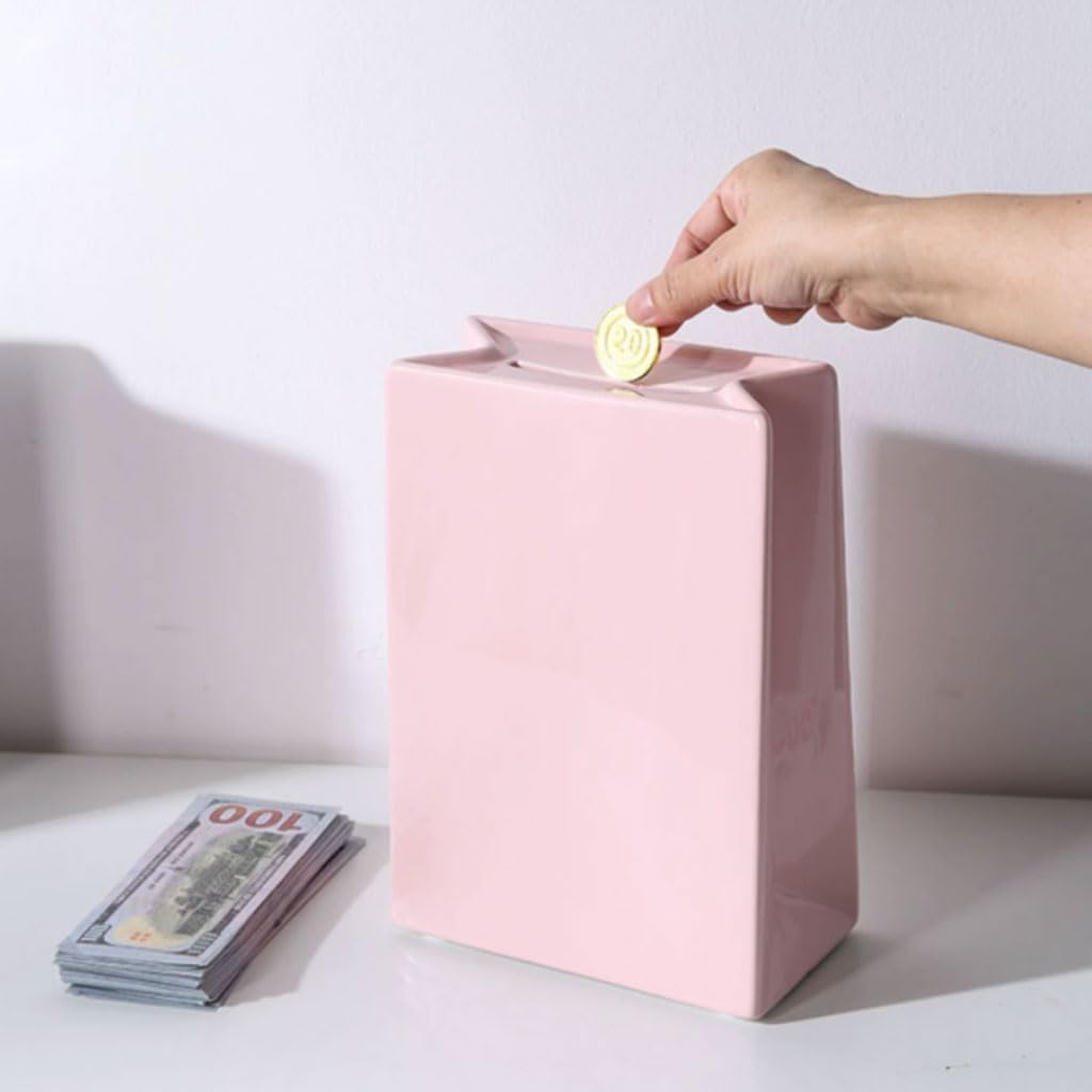 絶妙な セラミック貯金箱スクエアクリエイティブコインバンクデスクトップ装飾品マネーバンクホーム花瓶玄関 保管が簡単 Amazon.co.jp:  PEKJIセラミック貯金箱クリエイティブデスクトップデコレーションマネーバンク大人用コインバンクは、自宅用に開けることができます ...