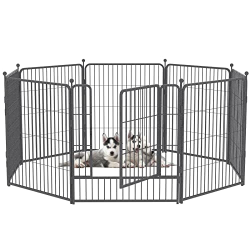 Dog Playpen,Portable Outdoor Dog Fence, Dog Pen Indoor, Dog Playpen for Large/Medium/Small Dogs, Dog Fences for The Yard…
