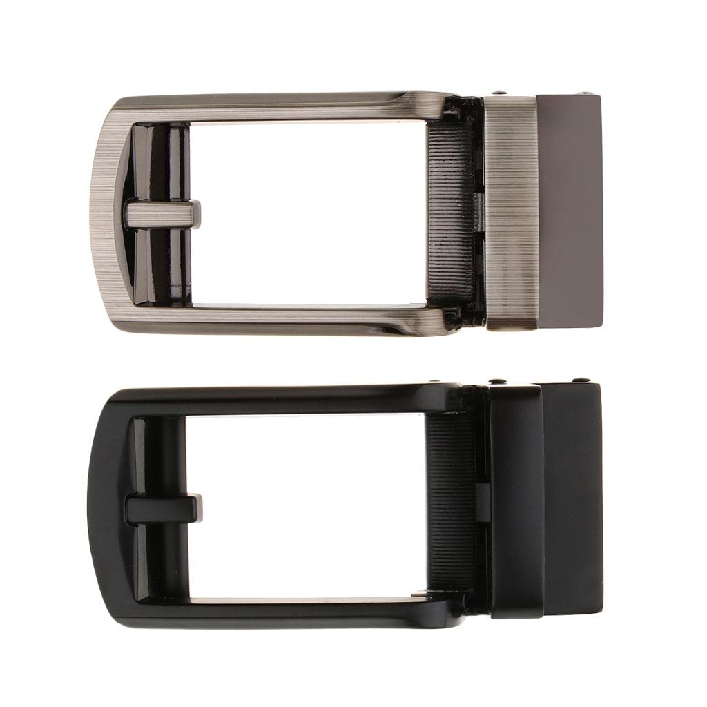 Hebilla automática de repuesto para cinturón de trinquete, accesorios de cinturón deslizante, color negro mate