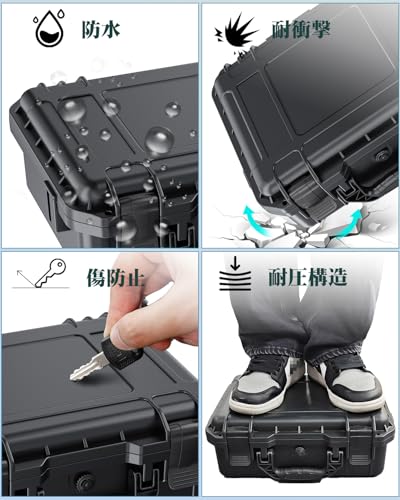 OLCLSS Switch 2対応キャリングケース ミリタリーグレード硬度 耐荷重100kg対応 防水・防塵 耐衝撃/オムニプロテクション キャリングストラップとスティック保護キャップ，&ドック収納可能 ゲームカード8枚スロット付 旅行用ハードケース