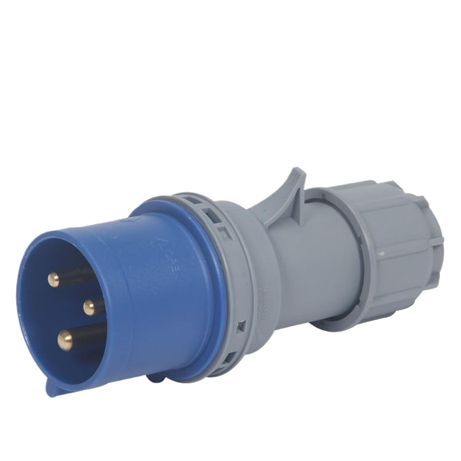 16A Industrial Waterproof Plug 32A Concealed 4 Wires 5 Holes 220V 380V Aviation Socket Three-Phase Power Supply(3Pin32APlug)