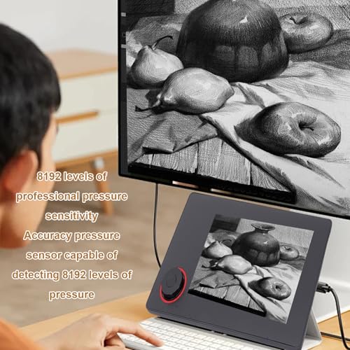 Tableta gráfica Cuifati, con lápiz digital de 8192 niveles de presión y teclas de acceso rápido, para dibujo, escritura y enseñanza en línea en PC miniatura 3